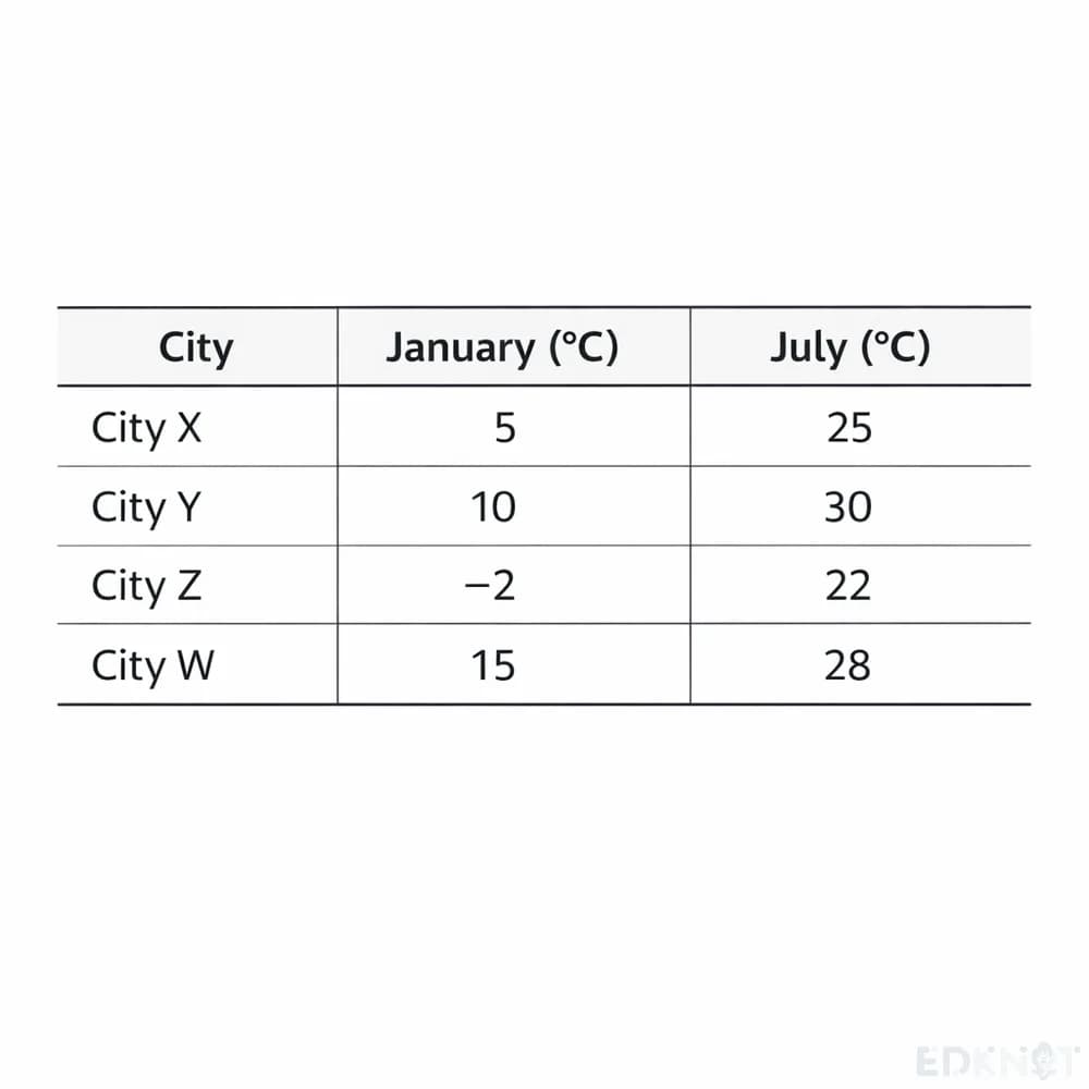 City Temperature Comparison
