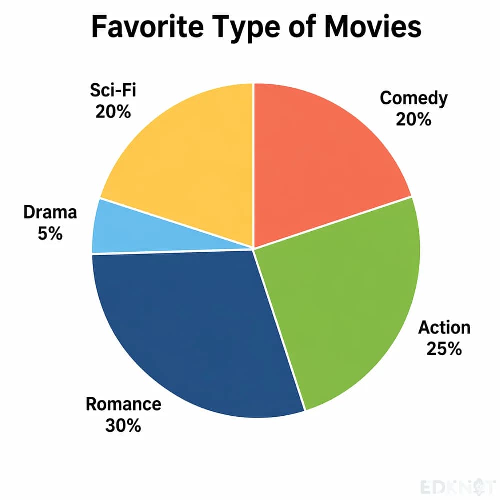 Favorite Movie Genres Pie Chart